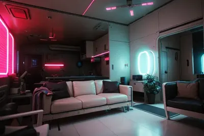 Retro Futurism style example